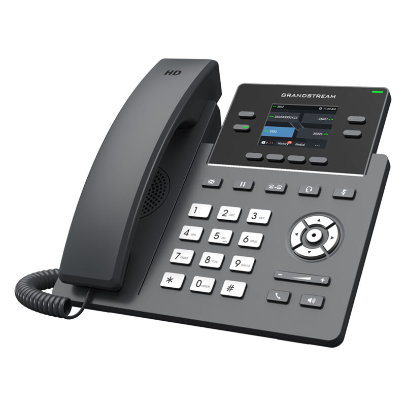 Grandstream 2-Line Carrier Desk Phone 2x Gigabit Ethernet ports, Supports POE - Image 2