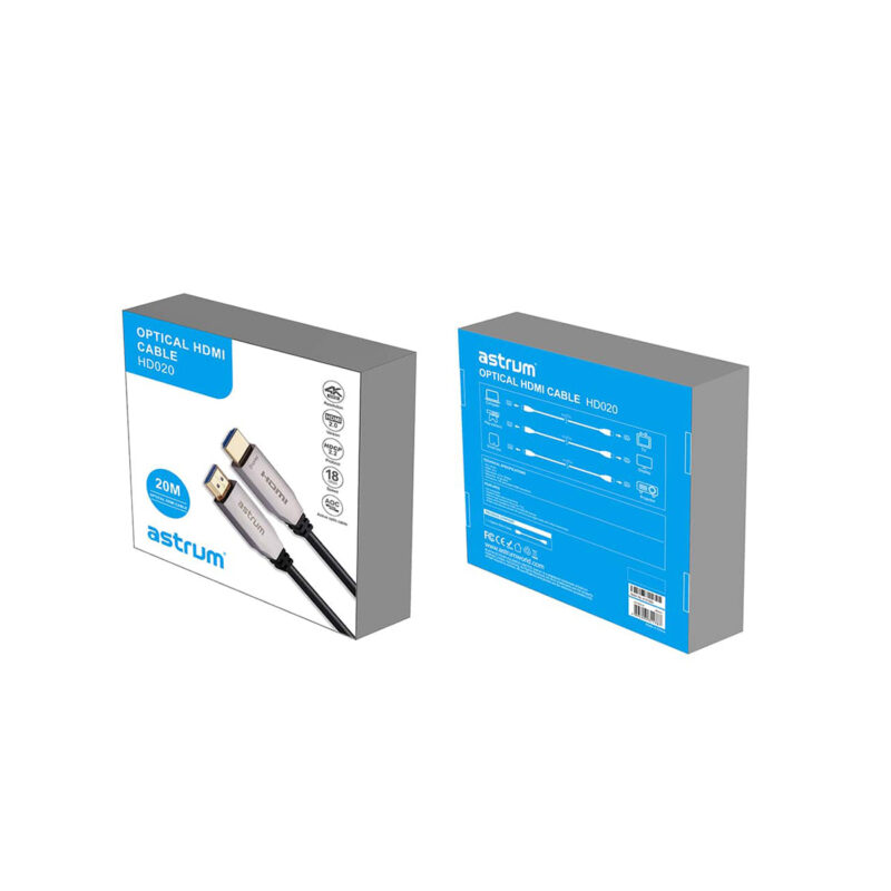 Astrum HD020 20m 2.0V 4K 60Hz Optical Fibre HDMI Cable - Image 2