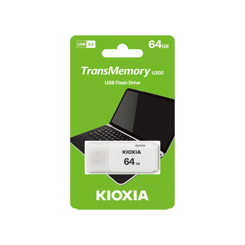 64GB Kioxia TransMemory U202 USB Flash Drive - White - Image 2