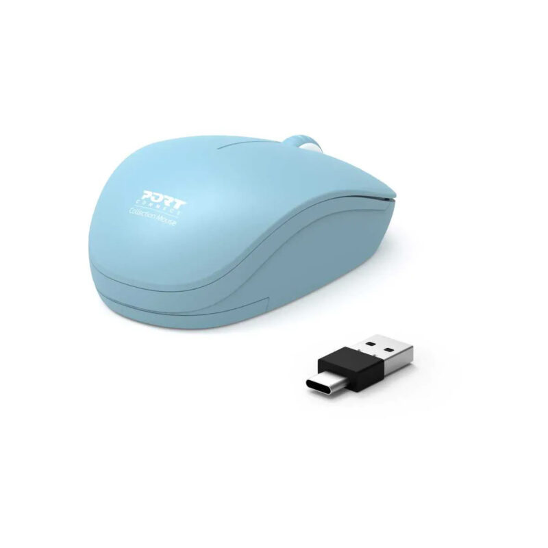 Port Designs Collection II 1600 DPI Ambidextrous Wireless Mouse Azure - Image 2