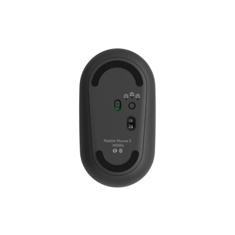 Logitech Pebble Mouse Ambidextrous Wireless Tonal Graphite Optical Mouse - Image 2