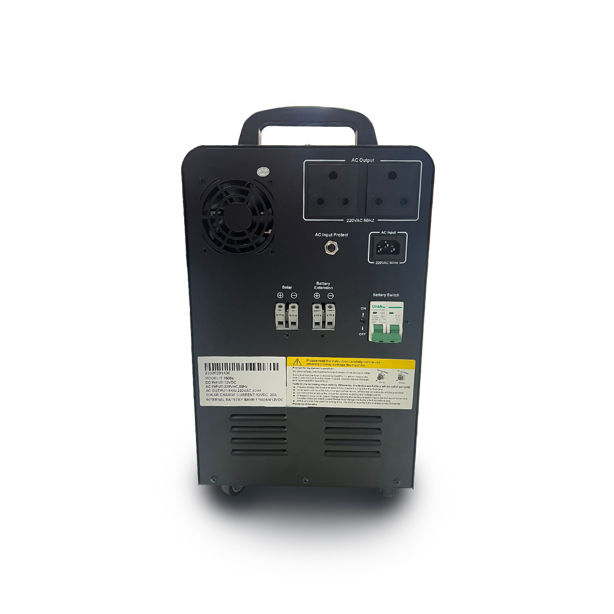 RCT Megapower Lithium 1KVA 1000W Inverter Trolley - Image 2