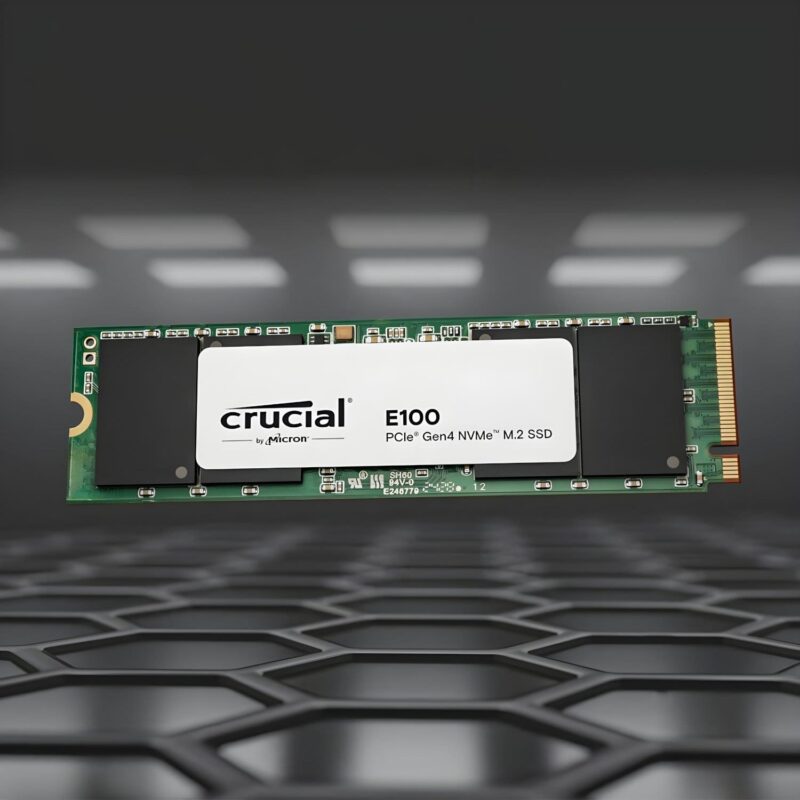 480GB Crucial E100 PCIe Gen4 2280 NVMe M.2 SSD - Image 3