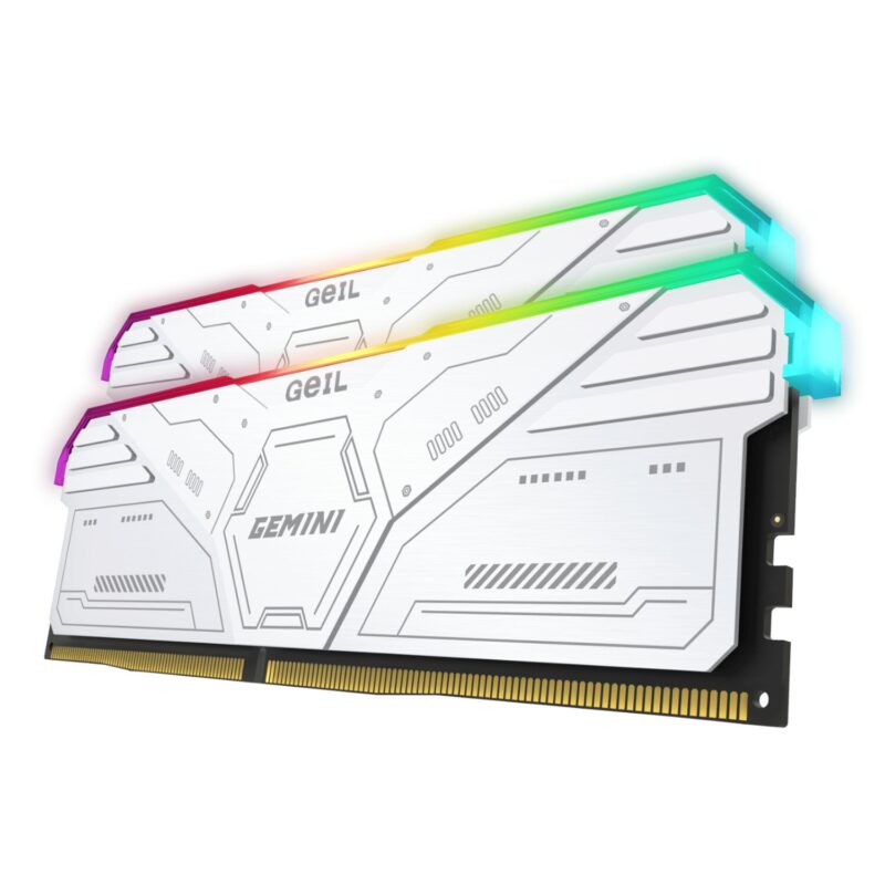 32GB GeiL Gemini RGB KIT(2X16GB) 6000MHz DDR5 Desktop Gaming Memory - White - Image 4