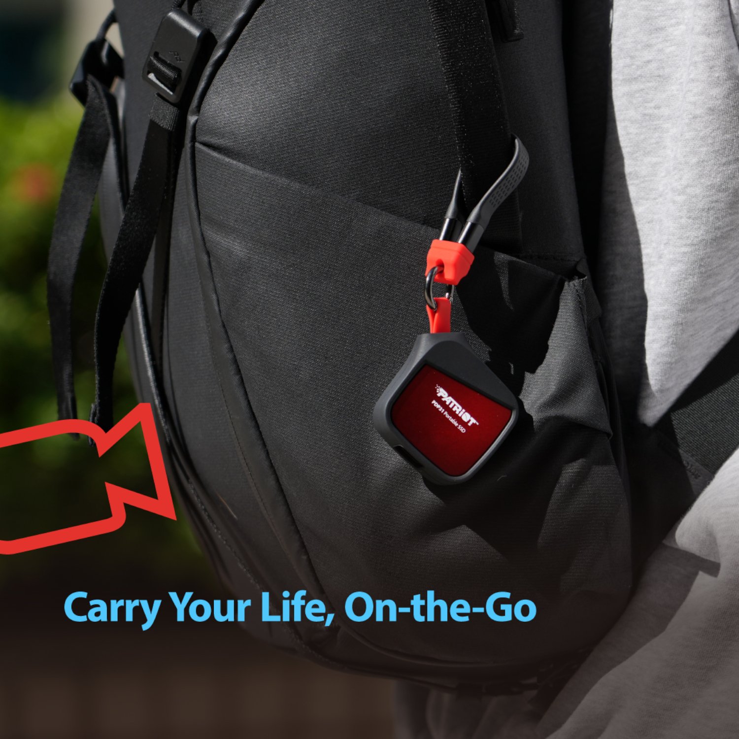 1TB Patriot PDP31 Type-C Portable SSD - Red / Black - Image 6