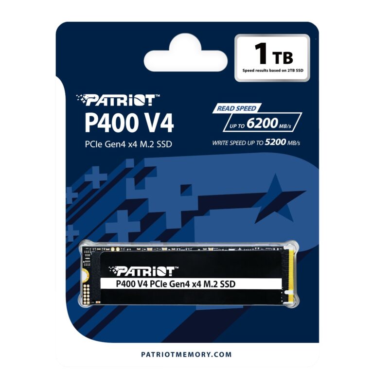 1TB Patriot P400 V4 PCIe Gen4 x4 M.2 2280 NVMe SSD - Image 4