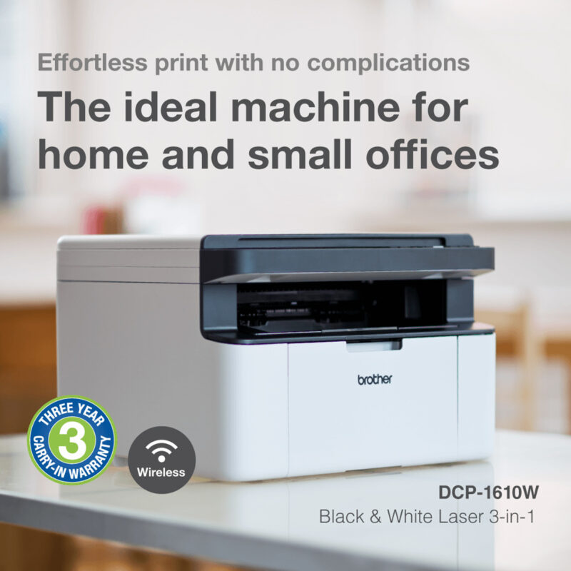 Brother DCP-1610W Multifunctional A4 Laser Printer - with 3yr Warranty - Image 5