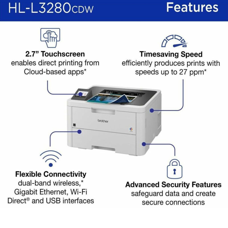 Brother HL-L3280CDW A4 Colour Laser Printer - with 3yr warranty - Image 3