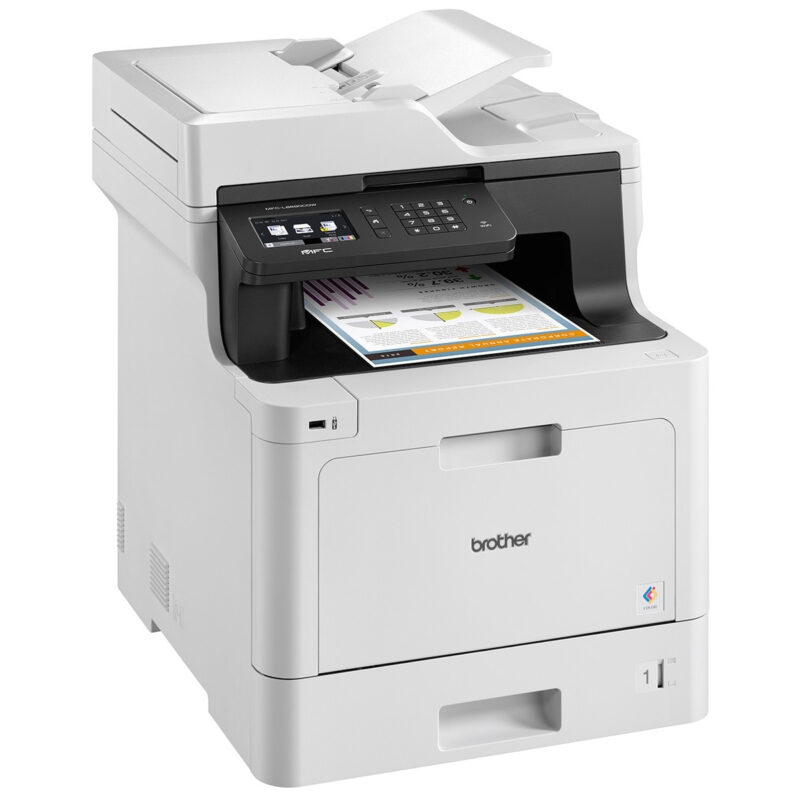 Brother MFC L8690CDW A4 Wi-Fi Multifunction Colour Laser Printer - with 3yr Warranty - Image 2