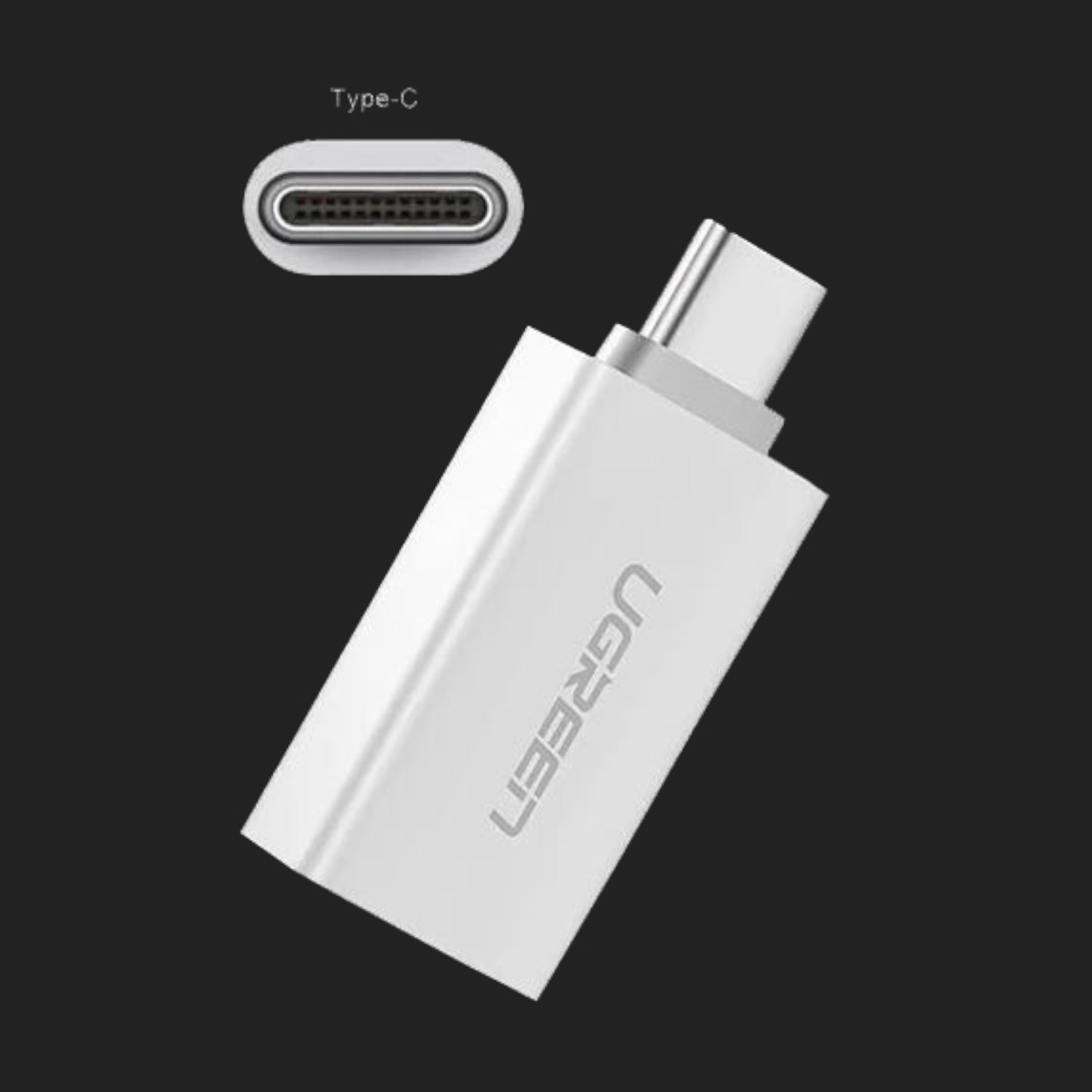 Ugreen US173 USB-A to USB Type-C Adapter - White - Image 2