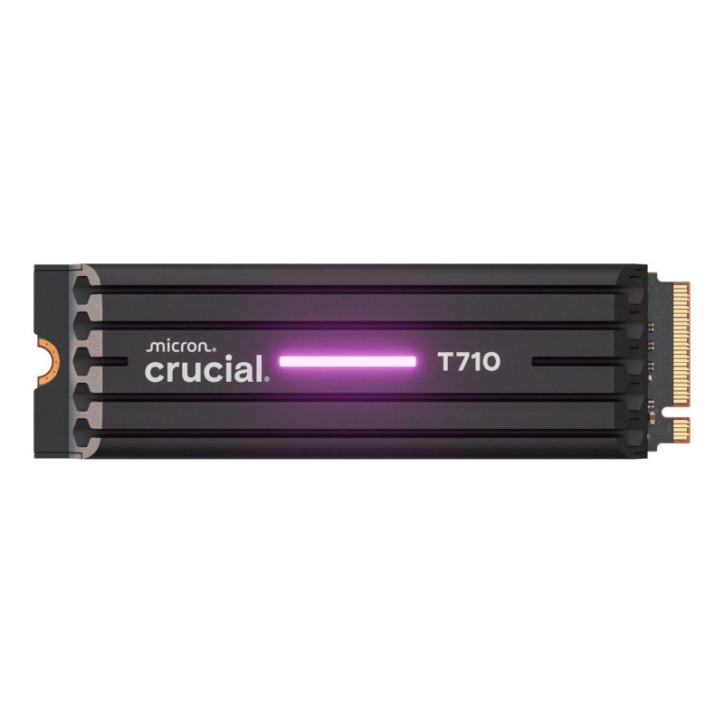 1TB Crucial T710 M.2 NVMe Gen5 NAND SSD with Heatsink