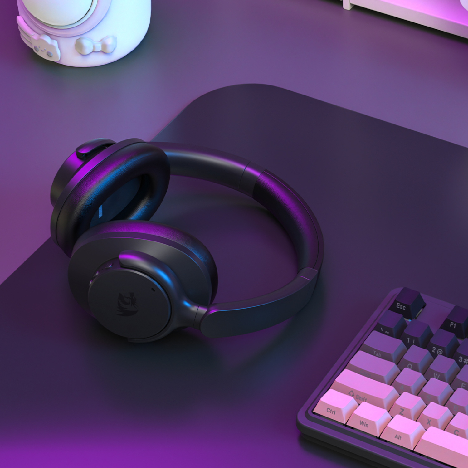 Redragon H610 VIBECORE ANC Bluetooth Wireless Over-ear Headphones - Image 8