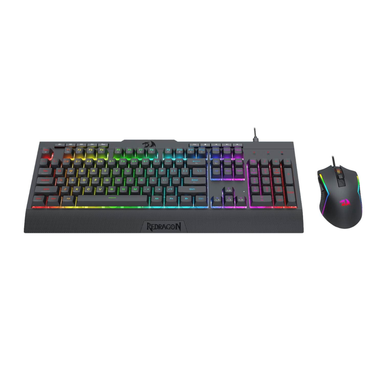 Redragon S136 Gaming Keyboard and Mouse Combo-Black - Image 2