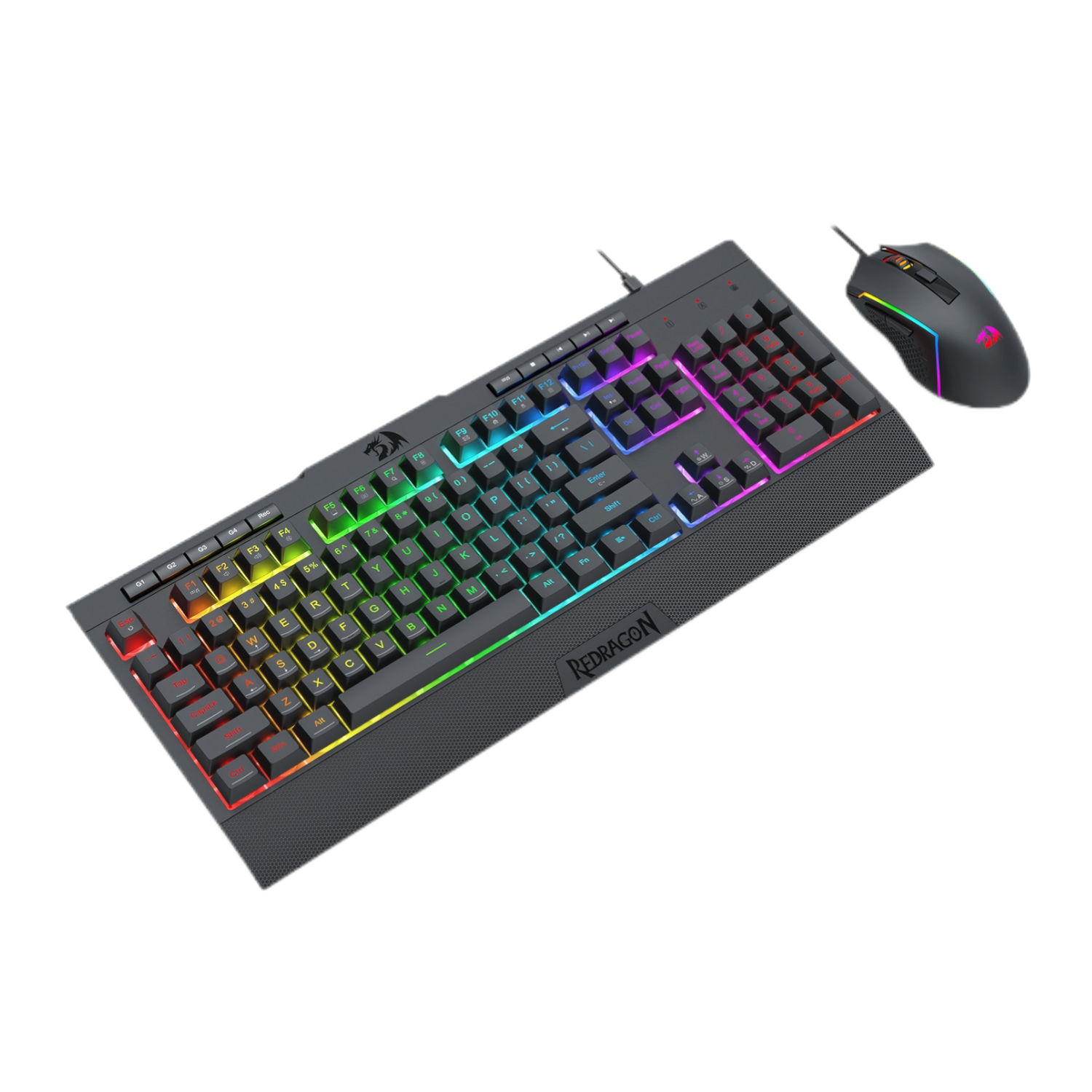 Redragon S136 Gaming Keyboard and Mouse Combo-Black - Image 3
