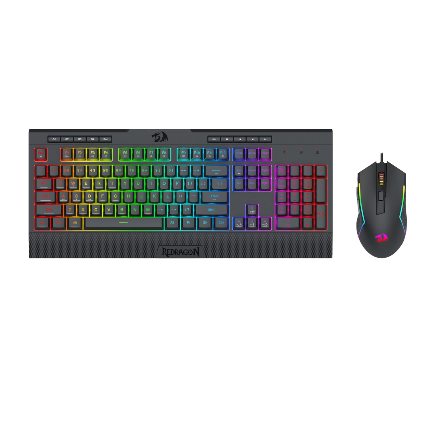 Redragon S136 Gaming Keyboard and Mouse Combo-Black - Image 4