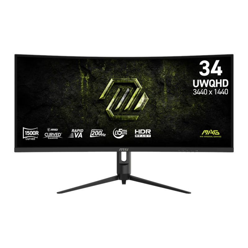 34" MSI MAG 342CQRF E20 UWQHD 200Hz VA Curved Gaming Monitor