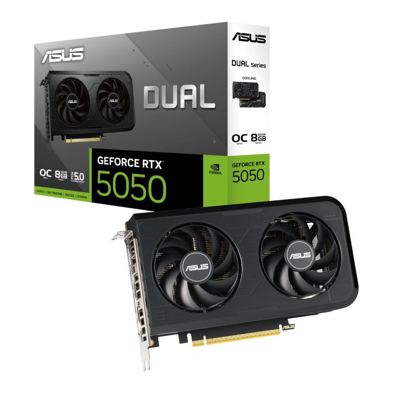 8GB Asus Nvidia GeForce RTX 5050 Dual OC GDDR6 Graphics Card