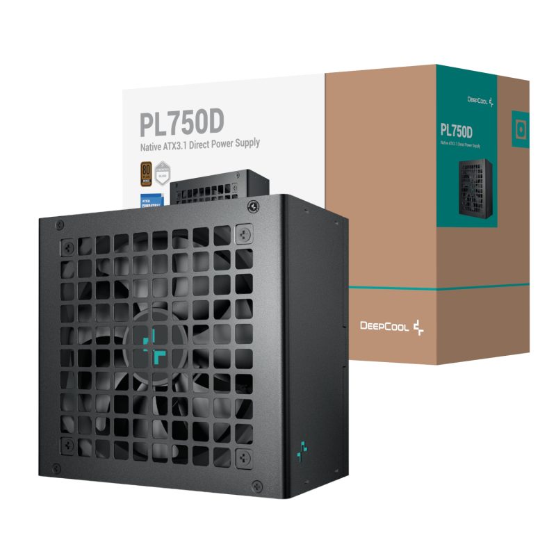 750W DeepCool PL750D 80PLUS Bronze ATX3.1 Semi-Modular Power Supply