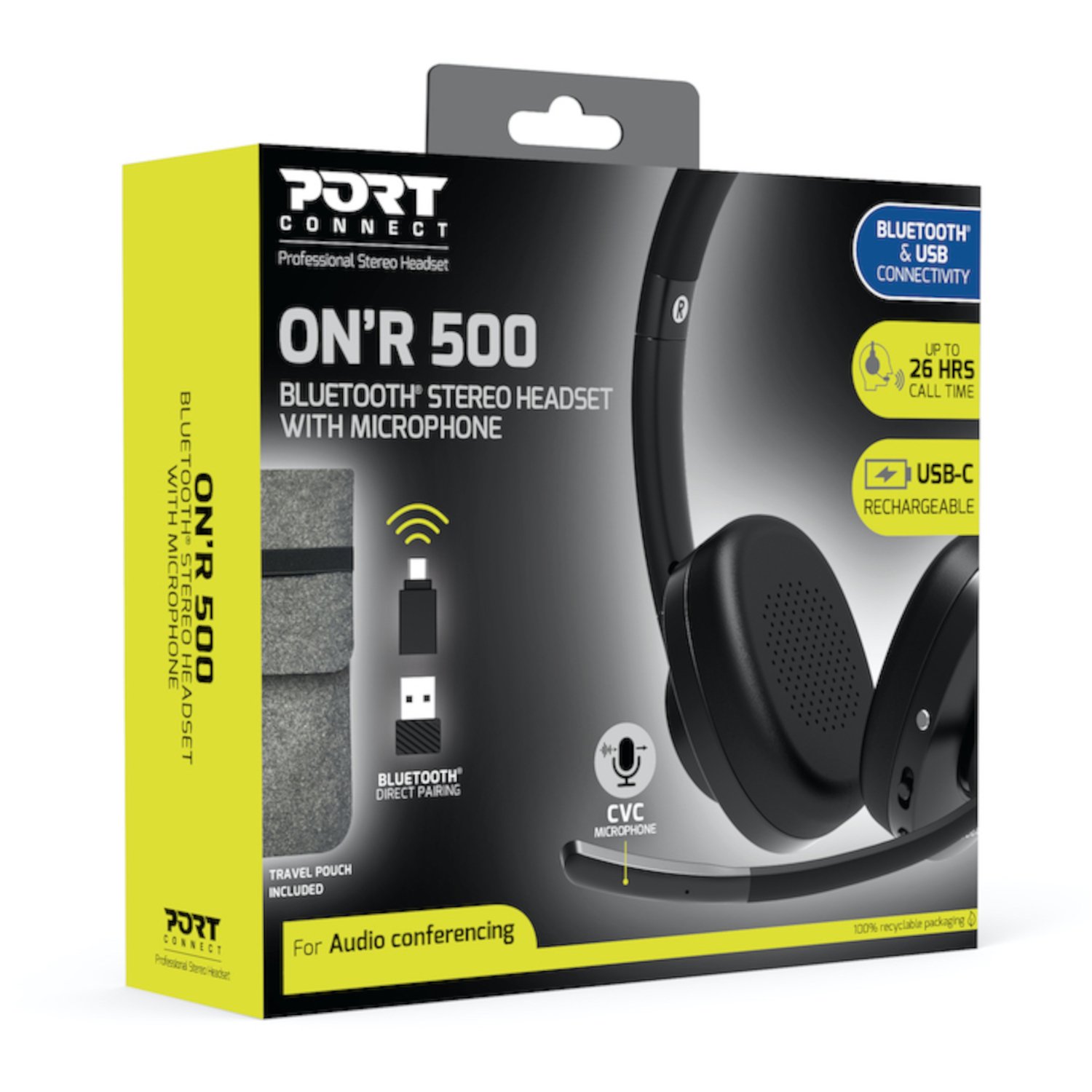 Port Connect ON’R 500 Bluetooth® Stereo Headset - Image 6
