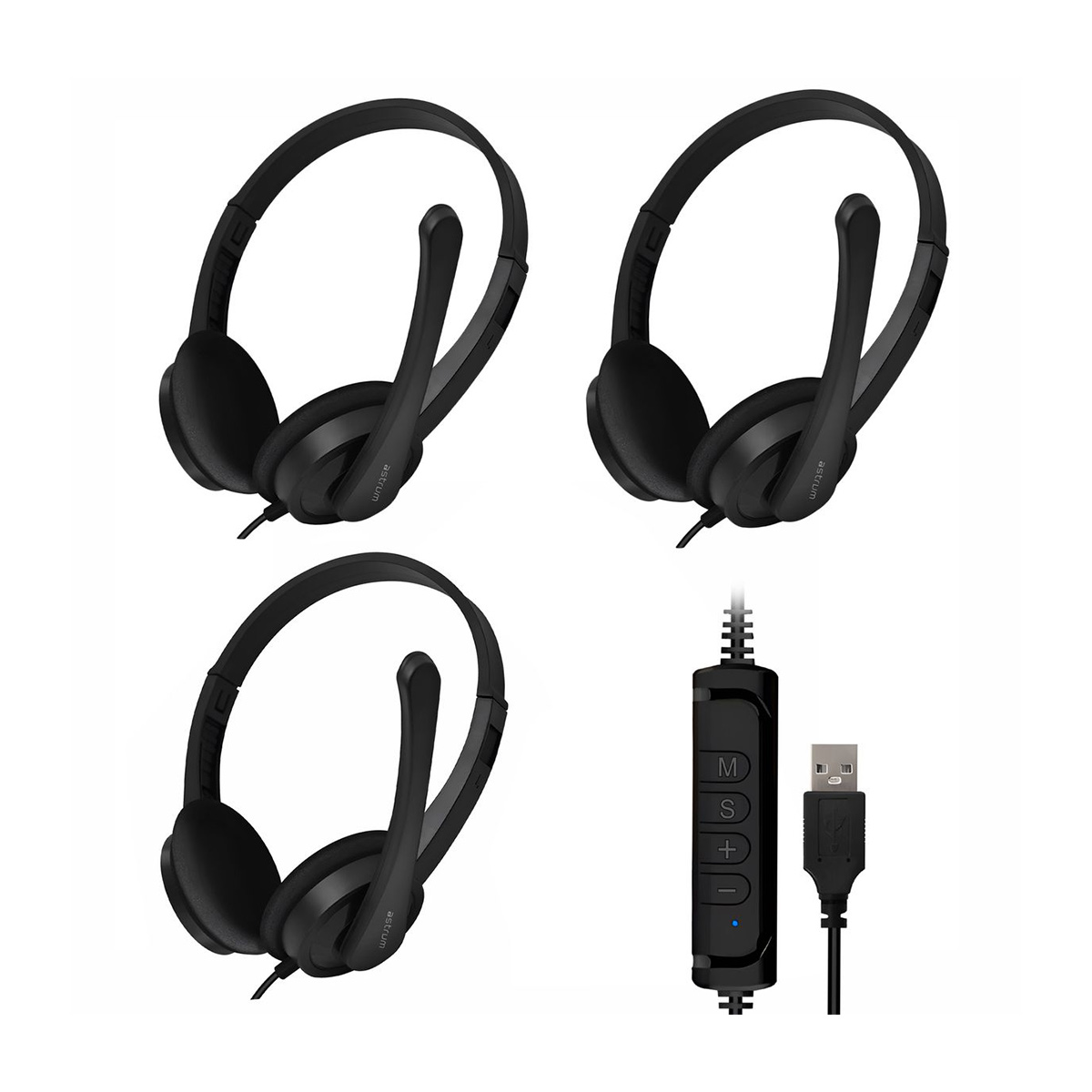 Astrum HU640 Wired USB Mic On-Ear Wire Headset - Image 2