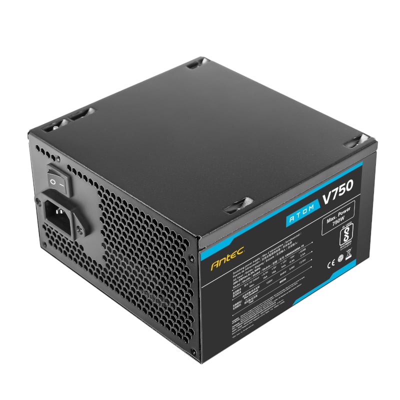 750W Antec Atom V750 Non-Modular Power Supply - Image 2