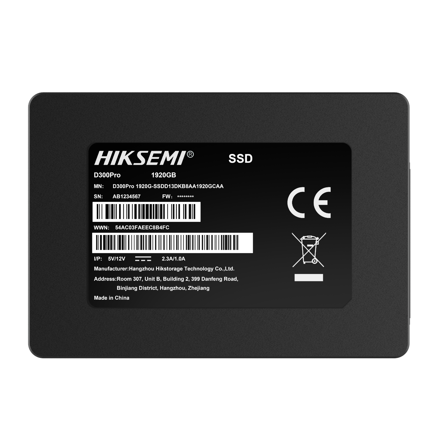 2TB Hiksemi D300 PRO Tantalum Capacitor SATA III Enterprise SSD - Image 2