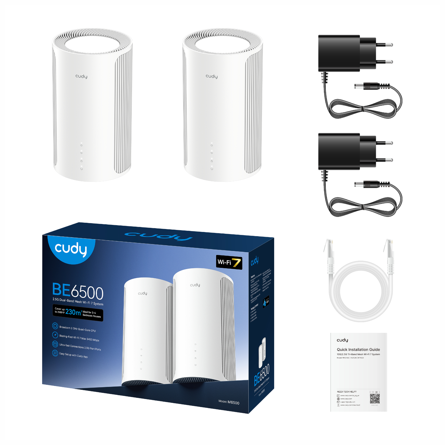 Cudy BE6500 2.5G Mesh Wi-Fi 7 System - 2 Pack - Image 5