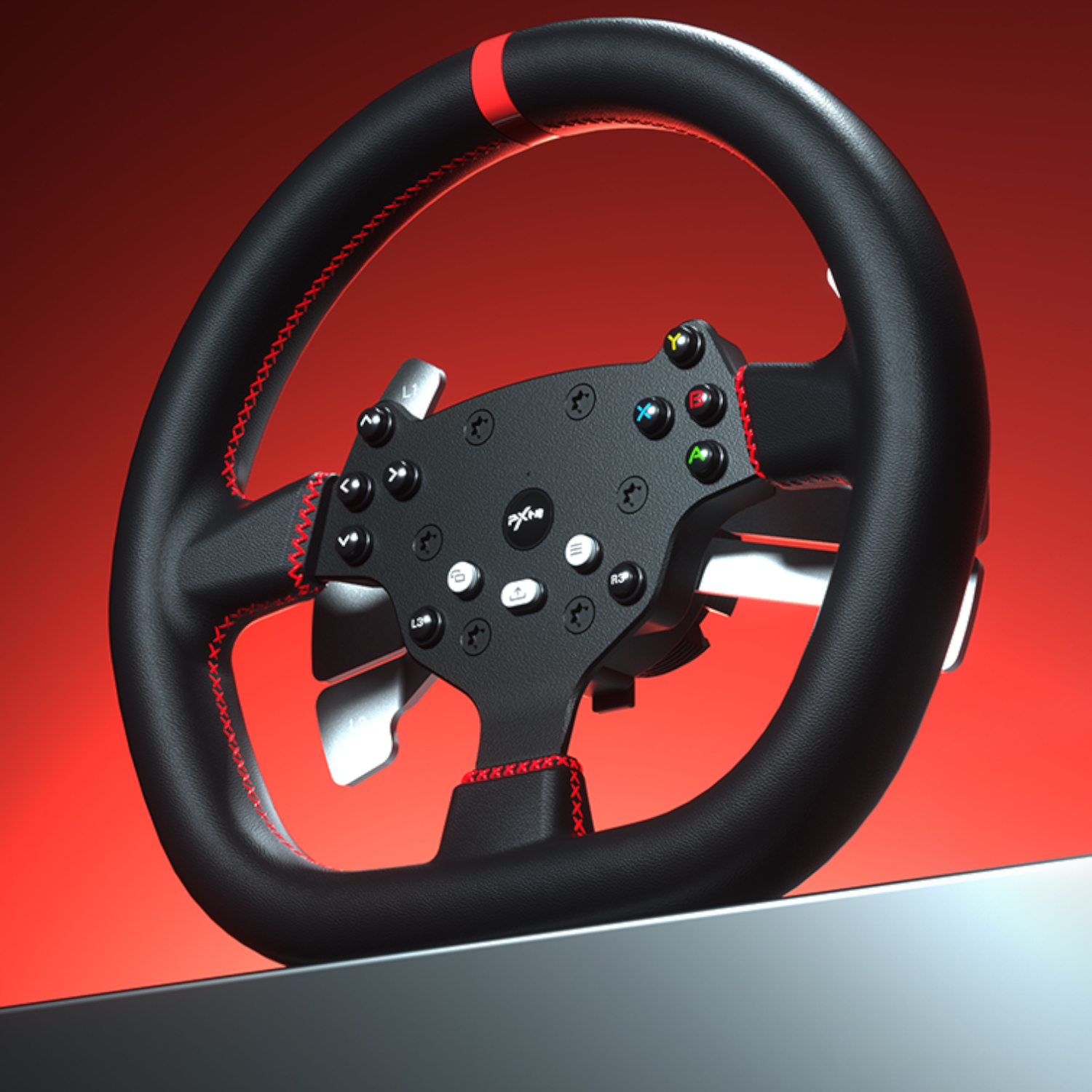 PXN V10 Ultra 270/90 Degree 3.2nm Direct Drive USB Steering Wheel with Hall Effect Dual Pedals - Image 3