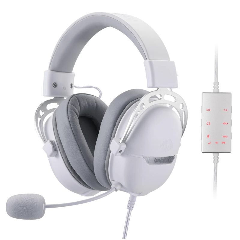 REDRAGON Over-Ear AURORA Gaming Headset - White