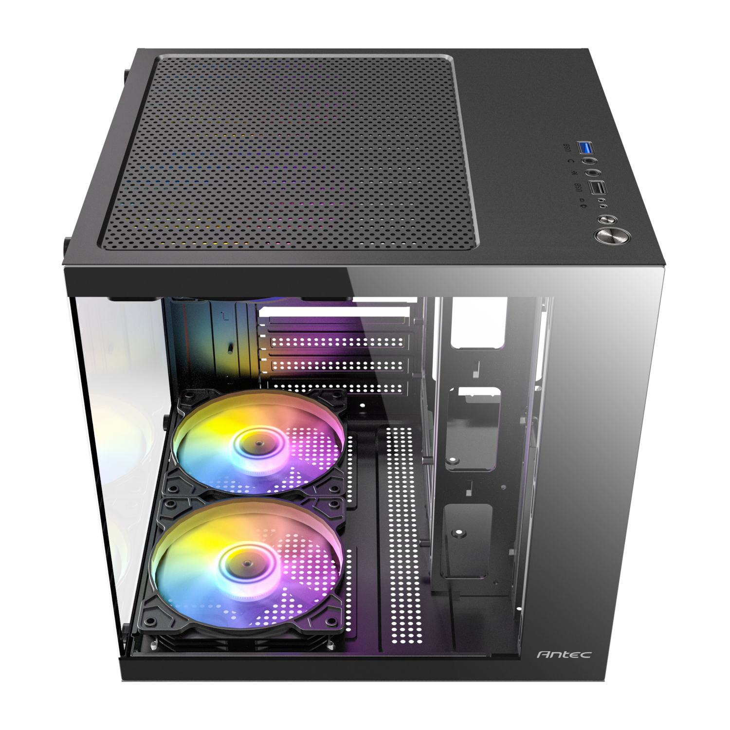 Antec VCX10M ARGB Micro-ATX | ITX Mini-Tower Gaming Chassis - Black - Image 4
