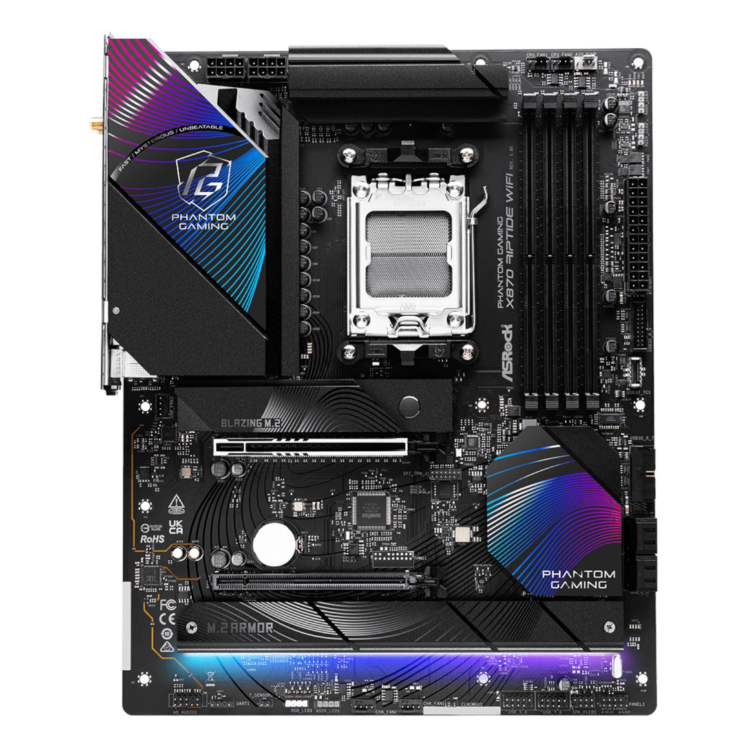 ASRock X870 Riptide AM5 Wi-Fi Phantom Gaming Motherboard - Image 2
